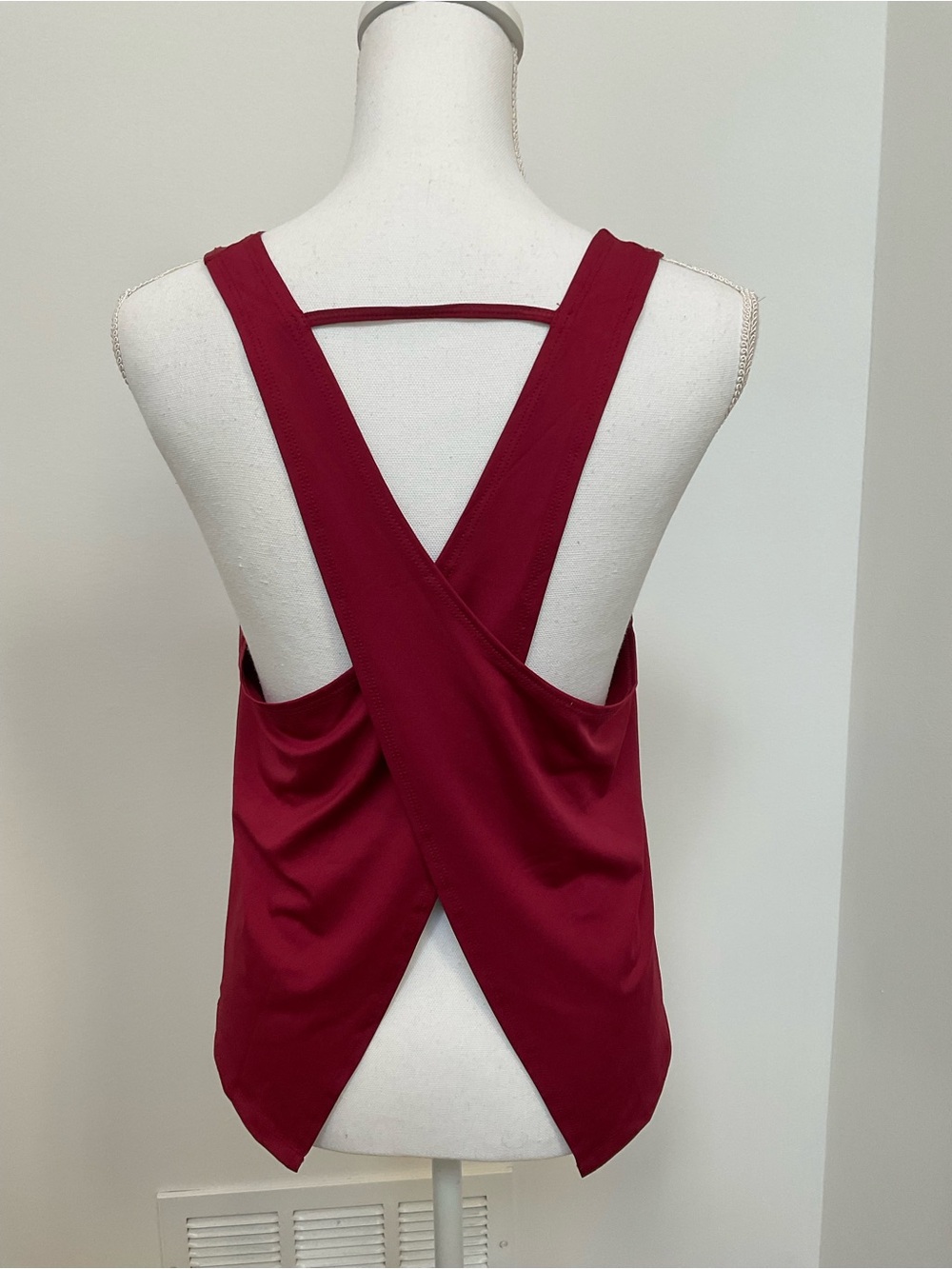 Set of 2 - Women's Sleeveless Tank Top - Burgundy & Grey